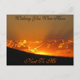 Sunset On The Horizon / Wishing You Were Here Postcard
