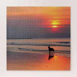 Sunset on the Irish Sea - 20x20 - 676 pcs Jigsaw Puzzle