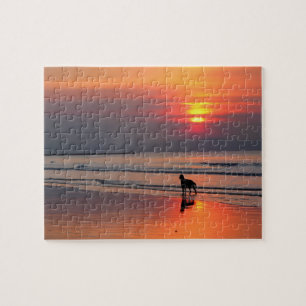 Sunset on the Irish Sea - 8x10 - 110 pcs Jigsaw Puzzle