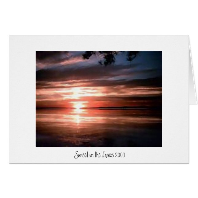 Sunset on the James River (Front Horizontal)