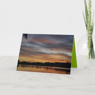 Sunset on the Lake Card