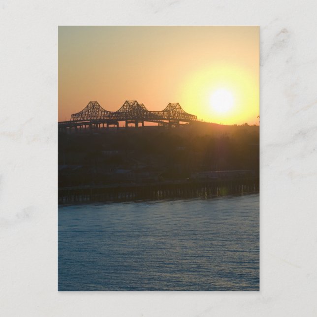 Sunset on the Mississippi Postcard (Front)