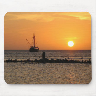 Sunset On The Ocean Mouse Pad