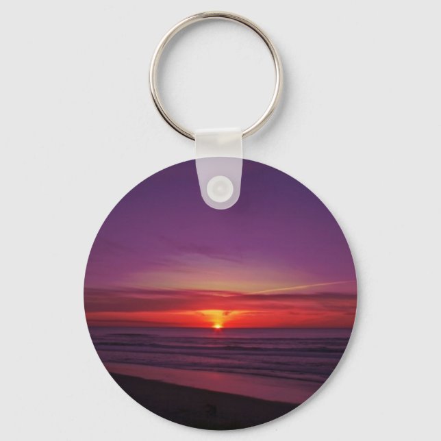 Sunset on the Oregon Coast Key Ring (Front)