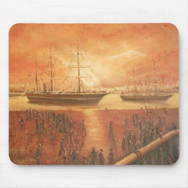 Sunset on the Past Mouse Pad (Front)