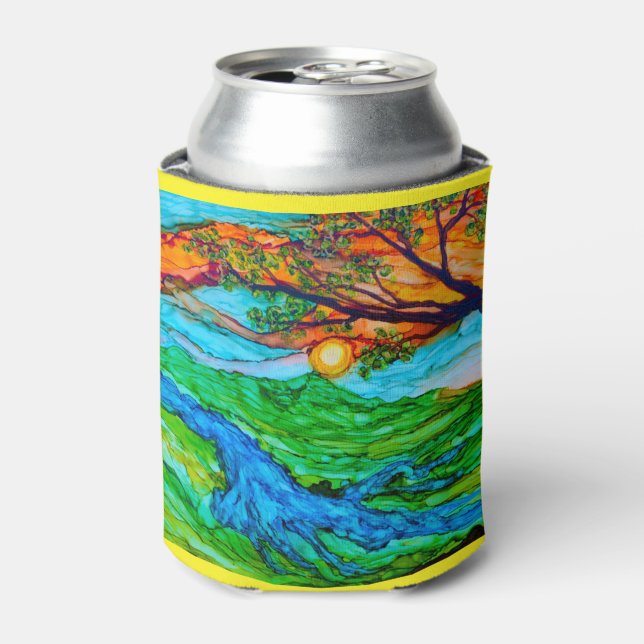 Sunset on the Pedernales Can Cooler (Can Front)