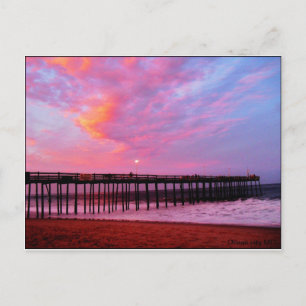 Sunset on the Pier Postcard