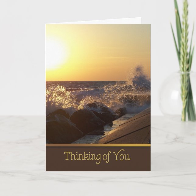 Sunset on the Rocks Card (Front)