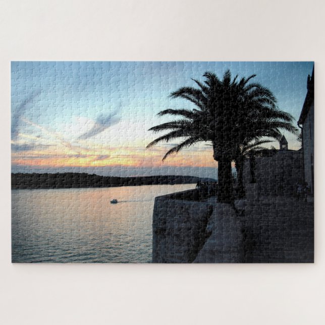 Sunset on the sea jigsaw puzzle (Horizontal)