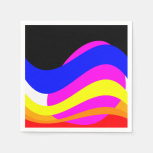 Sunset on the sea napkin