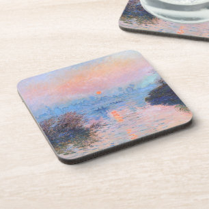 Sunset on the Seine Claude Monet Coaster