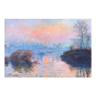Sunset on the Seine Claude Monet   Photo Print