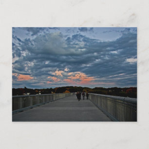 Sunset on the Walkway Postcard