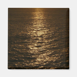 Sunset on the Water Abstract Ocean Photography Magnet
