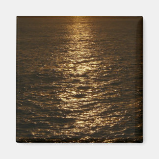 Sunset on the Water Abstract Ocean Photography Magnet
