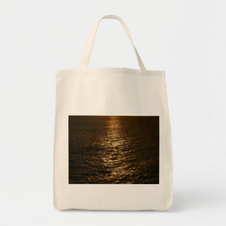 Sunset on the Water Abstract Ocean Photography Tote Bag