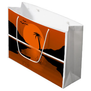 SUNSET ON THE WATER LARGE GIFT BAG