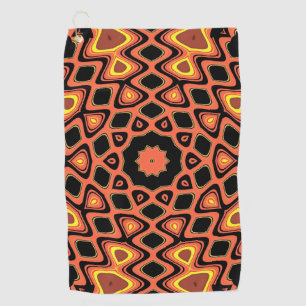 SUNSET ORANGE GOLF TOWEL
