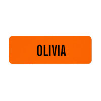 Sunset Orange Modern Name | Trendy Minimalist