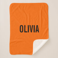 Sunset Orange Modern Name | Trendy Minimalist