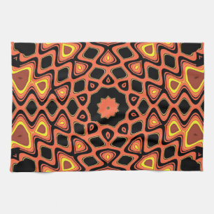SUNSET ORANGE TEA TOWEL