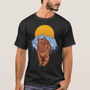 Sunset Outdoor Mountains Nature Animal Forest Tree T-Shirt