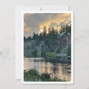Sunset Over a River Card