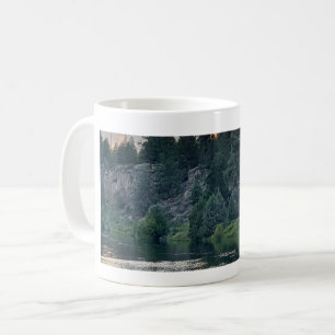 Sunset Over a River Coffee Mug
