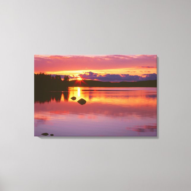 Sunset Over Alexander Bay Canvas Print (Front)