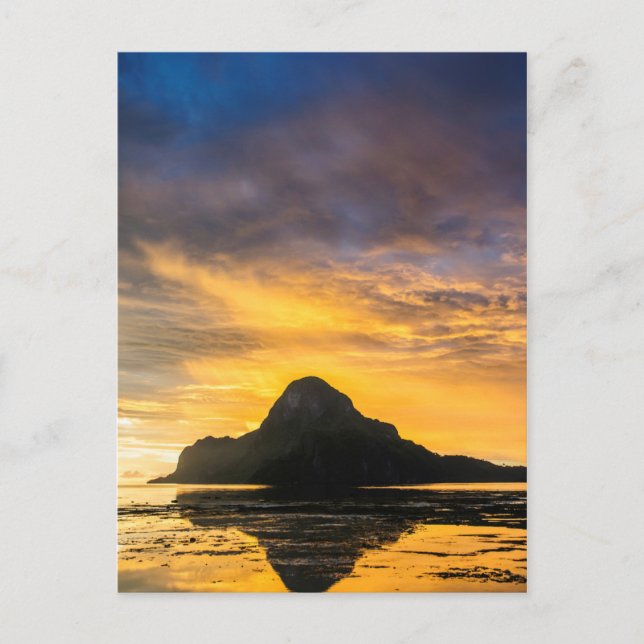 Sunset Over Bacuit Archipelago Postcard (Front)