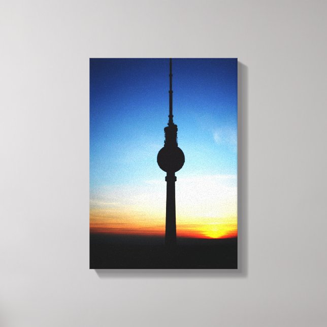 Sunset over Berlin Canvas Print (Front)