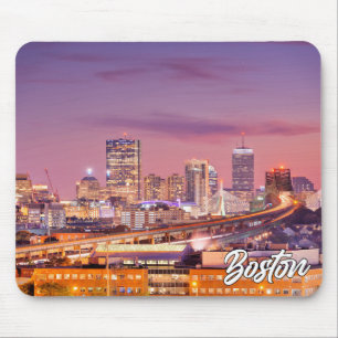 Sunset Over Boston, Massachusetts, United States Mouse Pad