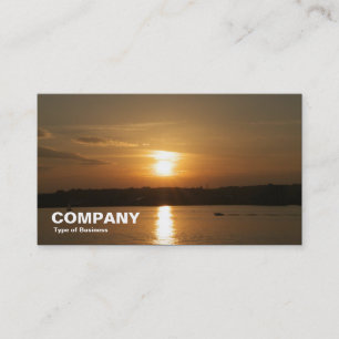 Sunset over Cardiff Bay Business Card