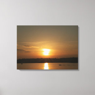 Sunset over Cardiff Bay Canvas Print