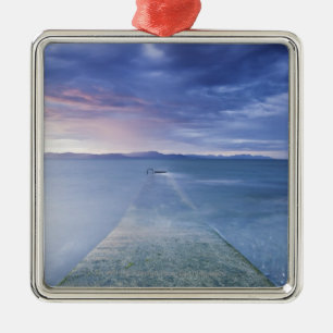 Sunset Over Dundalk Bay Metal Tree Decoration