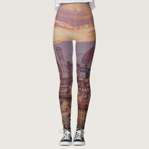 Sunset over Florence, Italy Leggings
