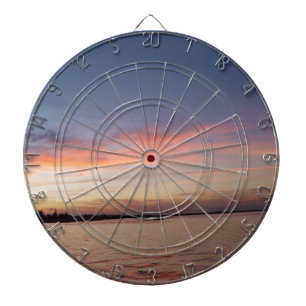Sunset over Florida Bay, Key Largo FL Dartboard