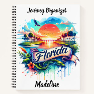 Sunset over Florida's vibrant landscapes Notebook