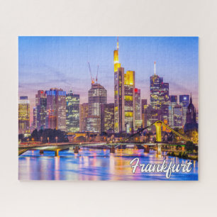 Sunset Over Frankfurt, Germany Jigsaw Puzzle