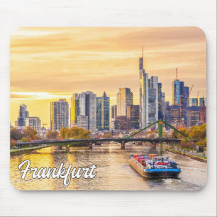 Sunset Over Frankfurt, Germany Mouse Pad