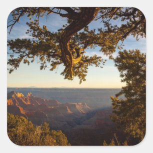 Sunset over Grand Canyon Square Sticker