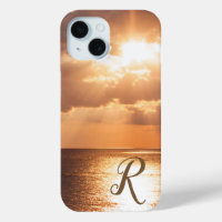 Sunset Over Gulf of Mexico Personal Monogram