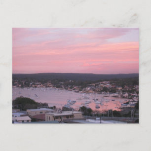 Sunset Over Gunnamatta Bay Sydney Australia Postcard