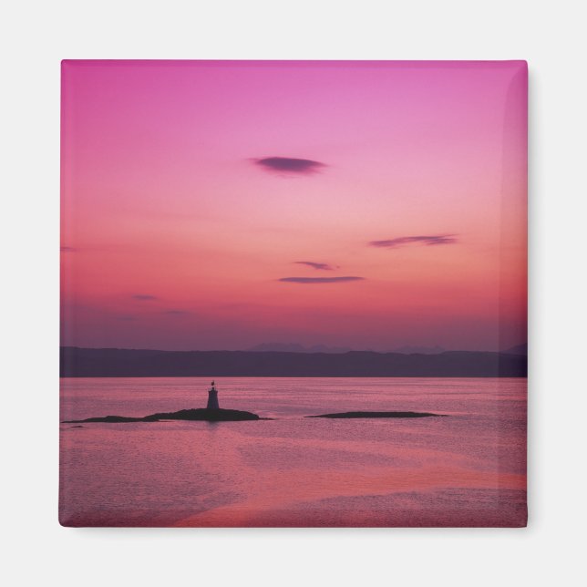 Sunset over Isle of Skye, from Mallaig, Magnet (Front)