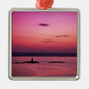 Sunset over Isle of Skye, from Mallaig, Metal Tree Decoration