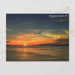 Sunset Over Jamaica Bay in Rockaway Postcard