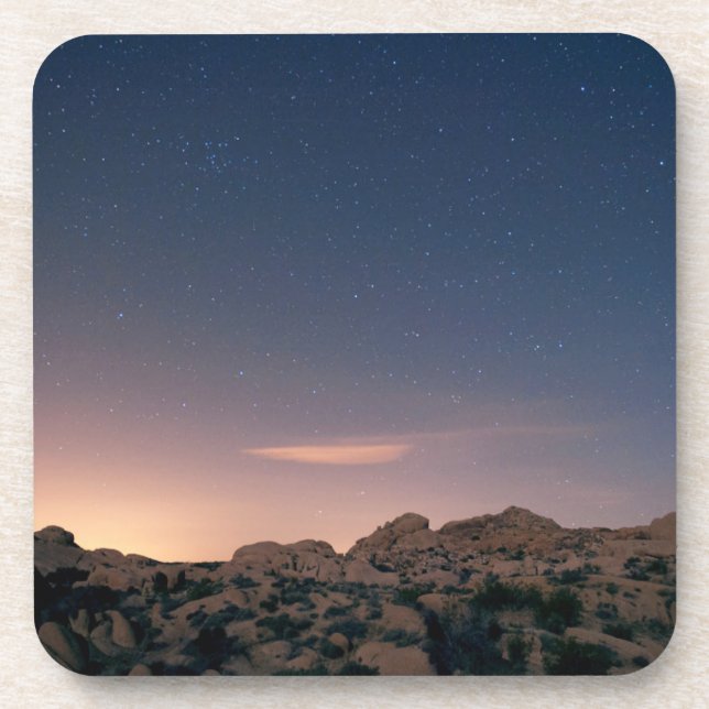 Sunset Over Joshua Tree National Park Coaster (Front)