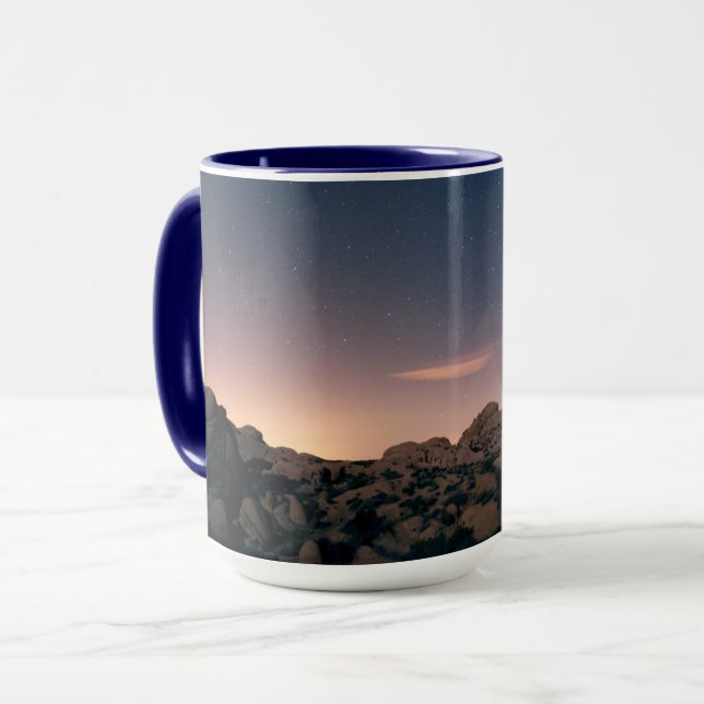 Sunset Over Joshua Tree National Park Mug (Front Left)