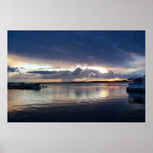 Sunset over Lake Dora Florida poster photograph