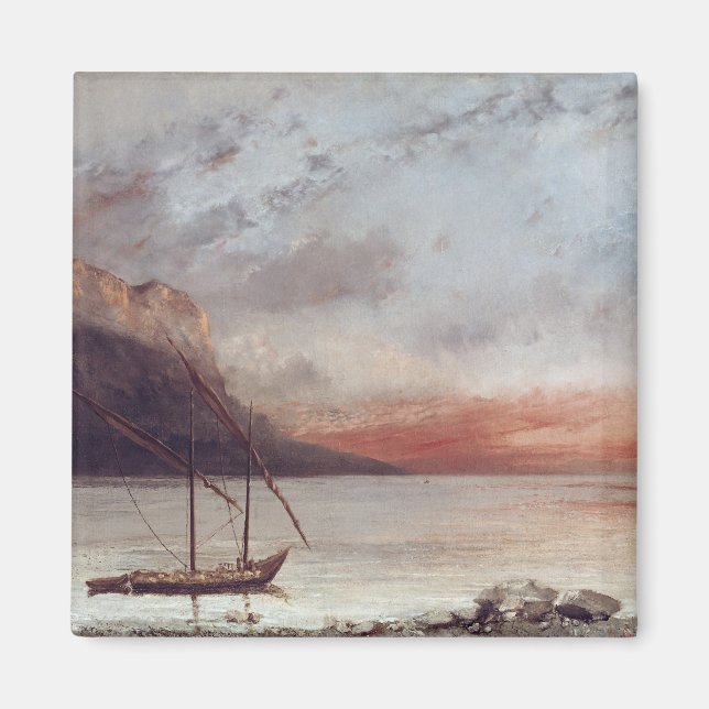 Sunset over Lake Leman, 1874 Magnet (Front)